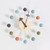 Multicolor Wooden and Metal Analog Movement 32cm Modern Large Wood Decor Silent Ticking Wall Clock Decorative Colorful Wooden Balls Trend Multicolor Wooden and Metal Analog Movement 32cm Modern Large Wood Decor Silent Ticking Wall Clock Decorative Colorful Wooden Balls Trend