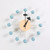 Blue Wooden and Metal Analog Movement 32cm Modern Large Wood Decor Silent Ticking Wall Clock Decorative Colorful Wooden Balls Trend Blue Wooden and Metal Analog Movement 32cm Modern Large Wood Decor Silent Ticking Wall Clock Decorative Colorful Wooden Balls Trend