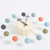 Wooden and Metal Analog Movement 32cm Modern Large Wood Decor Silent Ticking Wall Clock Decorative Colorful Wooden Balls Style Wooden and Metal Analog Movement 32cm Modern Large Wood Decor Silent Ticking Wall Clock Decorative Colorful Wooden Balls Style