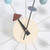 Wooden and Metal Analog Movement 32cm Modern Large Wood Decor Silent Ticking Wall Clock Decorative Colorful Wooden Balls Style Detail Wooden and Metal Analog Movement 32cm Modern Large Wood Decor Silent Ticking Wall Clock Decorative Colorful Wooden Balls Style Detail