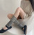 Leg Warmers gray   Women’s Cotton Knitted Warm Foot Cover long Knee Socks Y2k Girls Stockings for woman Fall Autumn Winter womens in grey Korean Style