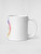 Rainbow Logo Mug    Drinks cup coffee, tea, juice, milk drinking cups miteigi-Logo branded product item tumblers ceramics in white with multicolor platinum pattern mugs 11oz Rainbow Logo Mug    Drinks cup coffee, tea, juice, milk drinking cups miteigi-Logo branded product item tumblers ceramics in white with multicolor platinum pattern mugs 11oz