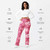 High Rise Flare Leggings   Women’s high rise waist floral internal pocket legging flared pants for woman in pink Womens petite tall plus size hip hop flowers trousers High Rise Flare Leggings   Women’s high rise waist floral internal pocket legging flared pants for woman in pink Womens petite tall plus size hip hop flowers trousers