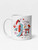 Glossy Japanese Scenes Mug    Country scene design drinks cup coffee, tea, juice, milk drinking cups miteigi-Logo branded product item tumblers ceramics cartoon geisha kimono girl umbrella lucky welcome cat hand fan origami stork bird Tori gate Sakura cherry blossom tree daruma doll love hearts pattern in white with red multicolor design collections Japan nippon JPN Nihon cities souvenirs collectors mugs