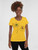 Floral Scoopneck T-Shirt  Genderful Women’s petite, tall plus size Scoop neck athletic round o-neck short sleeves T-shirts for woman in yellow with multicolor flower print design womens tees Floral Scoopneck T-Shirt  Genderful Women’s petite, tall plus size Scoop neck athletic round o-neck short sleeves T-shirts for woman in yellow with multicolor flower print design womens tees