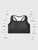 Padded Sports Bra miteigi Script Logo      Women’s MiteigiYūki sports gym fitness tank straps scoopneck running bras for woman in black with platinum red Japanese letter on back women’s yoga jogging sportswear scoop neck underwear petite-, tall-, plus-, size intimates