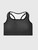 Padded Sports Bra miteigi Script Logo      Women’s MiteigiYūki sports gym fitness tank straps scoopneck running bras for woman in black with platinum red Japanese letter on back women’s yoga jogging sportswear scoop neck underwear petite-, tall-, plus-, size intimates