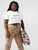 Cropped Top T-Shirt   Womens circles graphic short sleeves crewneck Tops for woman in white with dusk blue design Womens round o-neck crew neck T-shirts Cropped Top T-Shirt   Womens circles graphic short sleeves crewneck Tops for woman in white with dusk blue design Womens round o-neck crew neck T-shirts