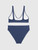 High Rise Bikini Set   Women's tank strap back high-rise waist swimsuits for woman in dark midnight blue Women’s petite-, tall-, plus-, size swimwear