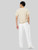 Trad Japanese Wide-Leg Pants   Genderful unisex anywear Men’s wide leg elastic waist with drawcords relaxed fit traditional Japan design loungewear PJ pajamas for man in white with blue gold waves design Mens PJs Trad Japanese Wide-Leg Pants   Genderful unisex anywear Men’s wide leg elastic waist with drawcords relaxed fit traditional Japan design loungewear PJ pajamas for man in white with blue gold waves design Mens PJs