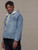 Denim Sherpa Jacket   Genderful Varsity details at front Men’s long sleeves pockets button-up close detachable fleece lining any wear Jackets for man in washed blue Mens petite-, tall-, plus-, size unisex outerwear Denim Sherpa Jacket   Genderful Varsity details at front Men’s long sleeves pockets button-up close detachable fleece lining any wear Jackets for man in washed blue Mens petite-, tall-, plus-, size unisex outerwear