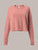 Print Cropped Sweatshirt   Womens long sleeves crewneck POSH TRASH letter embroidered crop Top for woman in dusk pink Womens round crew neck sweatshirts O-neck embroidery tops Print Cropped Sweatshirt   Womens long sleeves crewneck POSH TRASH letter embroidered crop Top for woman in dusk pink Womens round crew neck sweatshirts O-neck embroidery tops