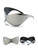 Oversized Futuristic Shield Sunglasses  Genderful Women’s Men’s fashion Silver mask visor for woman man anywear Sun glasses Female Punk Y2k womens mens unisex holiday vacation getaway summer winter skiing eyeglasses