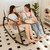 Double Rocking Chair    Adjustable balcony leisure sofas lawn lazy susan chairs Detachable reclining stool outdoor patio garden lounger recliners furniture in white Double Rocking Chair    Adjustable balcony leisure sofas lawn lazy susan chairs Detachable reclining stool outdoor patio garden lounger recliners furniture in white