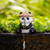 Panda Fishing   Ancient method fish tank decoration, micro landscape, Fish pond, rockery garden landscape courtyard outdoor decorations pandas decorative objects Panda Fishing   Ancient method fish tank decoration, micro landscape, Fish pond, rockery garden landscape courtyard outdoor decorations pandas decorative objects