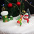 Christmas Decorations 4-Piece Set   Christmas tree, snowman, Christmas boots, snow elves, joyful Christmas atmosphere decoration Holiday season Home decorative objects