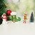 Christmas Decorations 4-Piece Set   Christmas tree, snowman, Christmas boots, snow elves, joyful Christmas atmosphere decoration Holiday season Home decorative objects