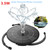 3.5W Solar Fountain Pump,   Solar powered water spray pumps with 6 nozzles, birdbaths floating fountains for outdoor garden patio ponds in black 3.5W Solar Fountain Pump,   Solar powered water spray pumps with 6 nozzles, birdbaths floating fountains for outdoor garden patio ponds in black