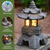 Solar LED Pagoda Lantern Statue   Garden lights outdoor Japanese resin landscape decorative lamps Ornaments for balcony gardens Solar LED Pagoda Lantern Statue   Garden lights outdoor Japanese resin landscape decorative lamps Ornaments for balcony gardens