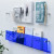 Transparent Acrylic Wall Rack   Storage racks decoration  1pcs INS children’s room picture books newspapers magazine vinyl records wall mounted shelves home office decorations collections organizers shelf in blue
