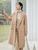 Woolen Coat khaki   Women’s oversized double sided turn-down notch collar long sleeves wool Jackets Big large pockets with sashes belt coats for woman Outwear Fall Winter womens petite-, plus-, size outerwear #W44O56004