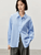 Modern Retro Cotton Shirt    Women’s office lady casual loose turn-down collar single breasted long sleeves with drop shoulders latch button-up shirts for woman in light sky blue Female spring summer womens tailored wfh workwear formal blouses chinese style Clothing #143C55908 Modern Retro Cotton Shirt    Women’s office lady casual loose turn-down collar single breasted long sleeves with drop shoulders latch button-up shirts for woman in light sky blue Female spring summer womens tailored wfh workwear formal blouses chinese style Clothing #143C55908