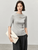 Slit Crewneck T-Shirt   Women’s hollow out knitted T-shirts for woman in gray  Womens Fall Autumn Slim half sleeves round O-neck metal logo solid simple elegant crew neck tees Tshirt Office wfh workwear vacation getaway holiday Tops in light grey #W43H56237 Slit Crewneck T-Shirt   Women’s hollow out knitted T-shirts for woman in gray  Womens Fall Autumn Slim half sleeves round O-neck metal logo solid simple elegant crew neck tees Tshirt Office wfh workwear vacation getaway holiday Tops in light grey #W43H56237