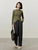 Irregular Knit T-Shirt    Women’s Patchwork slim fit solid knitted round O-neck long sleeves slit pullover tees for woman in Olive green Female petite-, plus-, size ribbed crewneck T-shirts Fall Autumn Winter womens rib crew neck clothing tops #143T57003 Irregular Knit T-Shirt    Women’s Patchwork slim fit solid knitted round O-neck long sleeves slit pullover tees for woman in Olive green Female petite-, plus-, size ribbed crewneck T-shirts Fall Autumn Winter womens rib crew neck clothing tops #143T57003