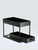 Kitchen Sliding Storage Organizer supplies Under sink slide drawers two (2) shelves Cabinet basket racks Bathroom shelf organizers in black with single double slides Kitchen Sliding Storage Organizer supplies Under sink slide drawers two (2) shelves Cabinet basket racks Bathroom shelf organizers in black with single double slides