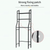 Bathroom Toilet Storage Rack  Floor standing washroom punching free washing machine basin store racks Wall shelf organizers shelves in white, black cabinet shelving