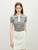 Women’s Athflow style contrast color turn-down zipper collar V-neck Viscose short-sleeves ribbed knitted T-Shirt for woman in Gray grey Women Summer cool slim knit sweater Top Womens T-shirts tees office wfh workwear tops #25FS12280 Women’s Athflow style contrast color turn-down zipper collar V-neck Viscose short-sleeves ribbed knitted T-Shirt for woman in Gray grey Women Summer cool slim knit sweater Top Womens T-shirts tees office wfh workwear tops #25FS12280