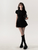 Women’s A-line Elegant Sexy embroidered Lace Short puff Sleeves turn-down point collar ruched button-up top Shirt Skirt Commuting College Style Decoration Retro Dresses Vestido Y2k mini Dress for woman in black Womens grunge fashion in petite-, tall-, plus-, size Dresses