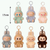 Manga cosplay Labubu Plush Doll 17cm Keychain Bag charms Accessory exciting labubu blind box anime action figures beautiful mysterious box kids child's toys pvc dolls and hobbies ornaments kids toys create keychains bags accessories in Beige cream, Pink, Green, Blue, Brown, Gray grey, Chocolate brown size guide