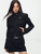 Women’s woman womens Asian Black Retro Fashion Long Sleeves Slim Fit zipper up close slant side pockets petite-, tall-, plus-, size outerwear mandarin button collar  American Style All-match Design Cool Minimalist Lady Spring Summer Fall Autumn Streetwear Jackets outwear in black