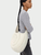 Women’s woman womens “Puff Snail” Nylon Cotton Filling Autumn Winter Shoulder Bag Handbag Simple Office Lady Girls Bags in cream white
