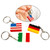 National Flag Keychain 3-Piece Set