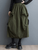 Women’s woman womens Folds pockets patchwork solid color elasticated high rise empire waist Loose mid-calf all-match slimming bell skirts in bottle olive green Women’s woman womens Folds pockets patchwork solid color elasticated high rise empire waist Loose mid-calf all-match slimming bell skirts in bottle olive green