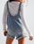 Women's woman womens petite-, tall-, plus-, size Street loose fit sleeveless tank straps Denim Overalls Waist Polyester Fiber No sleeves patch pockets shorts rompers Spring Summer Autumn Winter fashion in distressed light blue