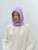 Women’s woman womens High quality ribbed Balaclava Rabbit fur Knitted Fashion Solid Cap Autumn Winter Hats Korean designer Warm Pullover Snood Hats in Violet