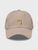 Genflex gender neutral genderful unisex Women’s woman womens Men’s man mens khaki mi Playlist Baseball Hat khaki miteigi logo branded dad hat headwear Sports activewear fitness caps in beige-color with red accent