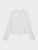 Women’s woman womens petite size Minimalism cottage V Neck long sleeves Thin Knitted drawcord drawstring tie button-up Summer Physical Sunscreen Cardigans in White