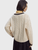 Women’s woman womens petite size College Style V-neck Twisted knit long sleeves Autumn Winter New Design Color Collision Warm Versatile Tops sweaters in off-white with coffee brown and black accent colors