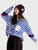Women’s woman womens petite size Autumn Fashion Design Crewneck Sense Niche Stripes Streetwear Long Sleeves Knitted round o-neck patch pocket ribbed Tops Female Loose Pullover crew neck patchwork striped Sweaters in blue with multi colors