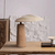 Japanese designer Wabi sabi retro wooden desk LED E27 Zen art decoration living room/tea room sofa studyroom bars table lamps in beige brown 30cm
