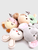 Baby infant newborn boys girls Plush stuffed Rattle Ring Comforter Spot the dog animal cartoon cotton baby hand crank, soothing rings, 0-1 year old baby toy hand bell Spot the puppy dog comforters dolls in beige stripes
