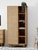Multipurpose Wooden Living Room Cabinet shelving and Wardrobe with Rattan Woven Doors in natural light brown Multipurpose Wooden Living Room Cabinet shelving and Wardrobe with Rattan Woven Doors in natural light brown