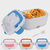 Electric Heated Lunch Box 12V 220V EU Plug Portable Dinnerware Fast Heating Food container Travel Car Work Heating Bento Boxes 1.05L in orange