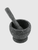 Kitchen Mortar Pestle Set Manual Plastic Garlic Grinder Spices Herbs Grinding Bowl Kitchen preparation gadget accessories Tool in speckled Gray grey