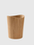 Garbage Can Waste Solid Wood Wastebasket Home Cleaning Tools Round Trash Office home Storage Baskets Bins 9L Furniture in light brown natural  wood
