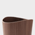Garbage Can Waste Solid Wood Wastebasket Home Cleaning Tools Round Trash Office home Storage Baskets Bins 9L In dark brown natural  wood
